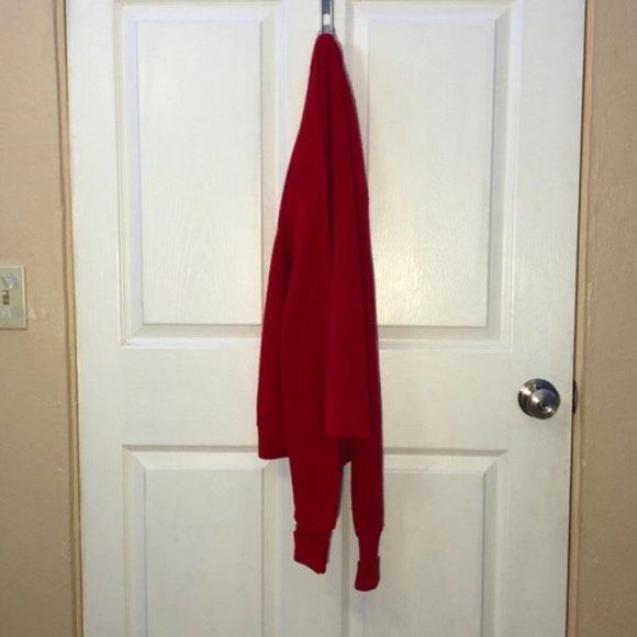 Lacoste Vintage 80's Red Cardigan Men Size L - Picture 7 of 11